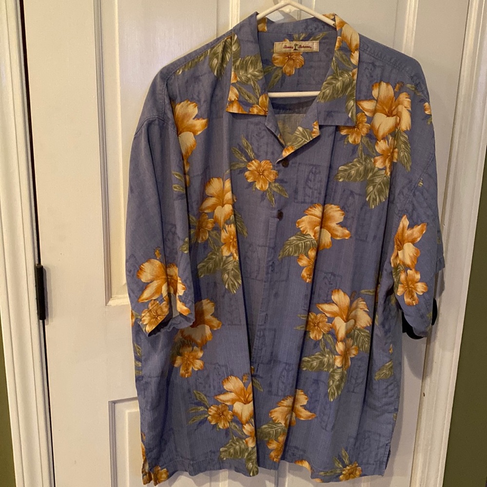 Tommy Bahama tropical shirt.